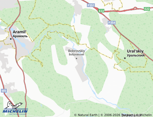 MICHELIN-Landkarte Bobrovskiy - ViaMichelin