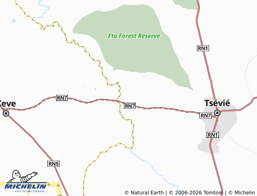 Mapa MICHELIN Kpeta - ViaMichelin