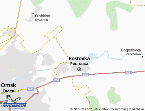 MICHELIN Avtomobilist SNT map - ViaMichelin