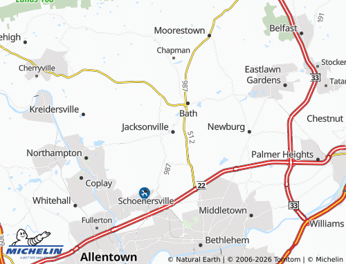 Kaart MICHELIN Jacksonville - ViaMichelin