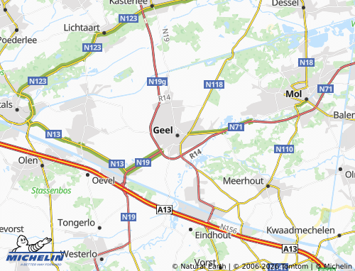 Mappa MICHELIN Geel - ViaMichelin