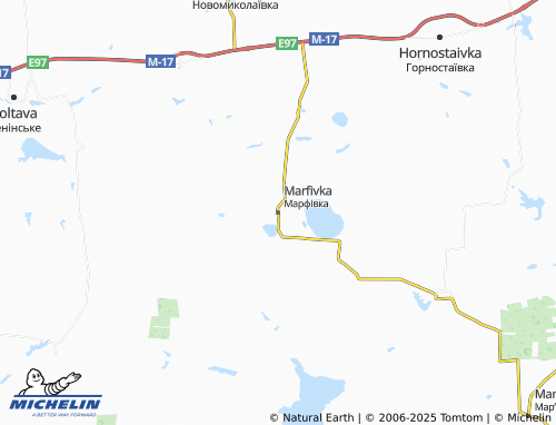 MICHELIN Marfivka map - ViaMichelin
