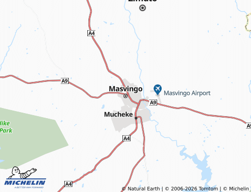 Mapa MICHELIN Masvingo - ViaMichelin