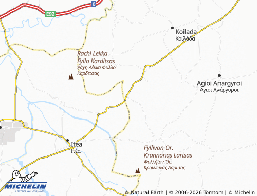 MICHELIN Vounaina map - ViaMichelin