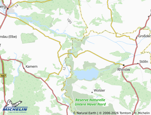 MICHELIN Strodehne map - ViaMichelin