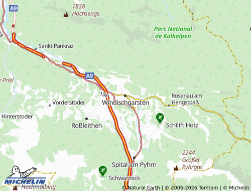 Mapa MICHELIN Windischgarsten - ViaMichelin