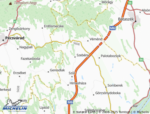 Carte MICHELIN Szebény - ViaMichelin