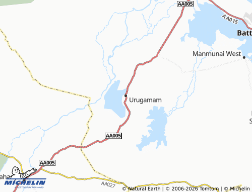 MICHELIN Urugamam map - ViaMichelin