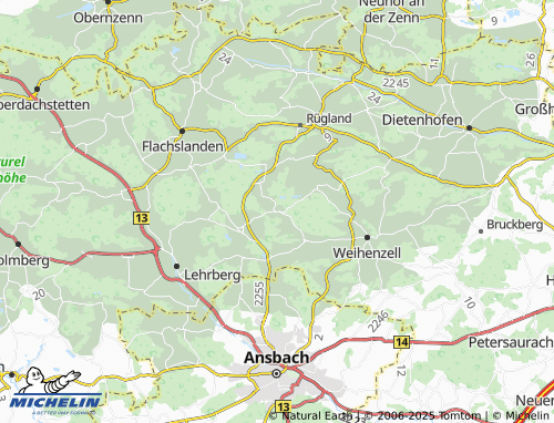 MICHELIN Wüstendorf map - ViaMichelin