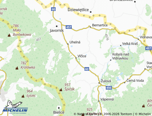 Mappa MICHELIN Vlčice - ViaMichelin