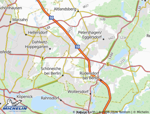Kaart MICHELIN Kolonie Fredersdorf - ViaMichelin