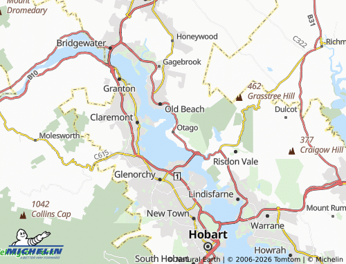 Mapa MICHELIN Otago - ViaMichelin