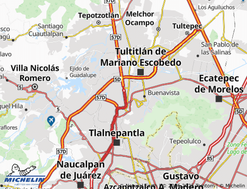 Mapa MICHELIN San Martín Tepetlixpan - ViaMichelin