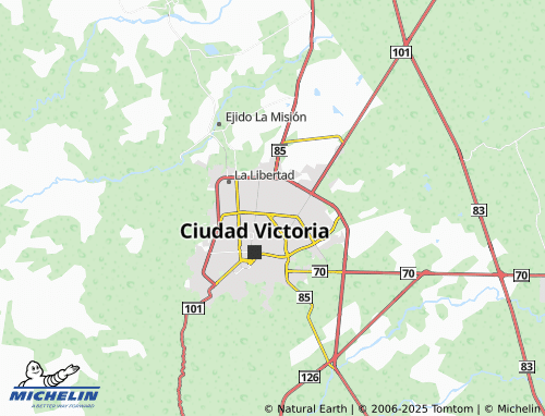 MICHELIN Los Arcángeles map - ViaMichelin
