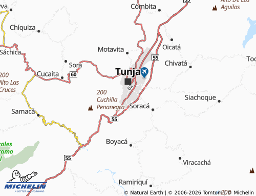MICHELIN Tunjuelito map - ViaMichelin
