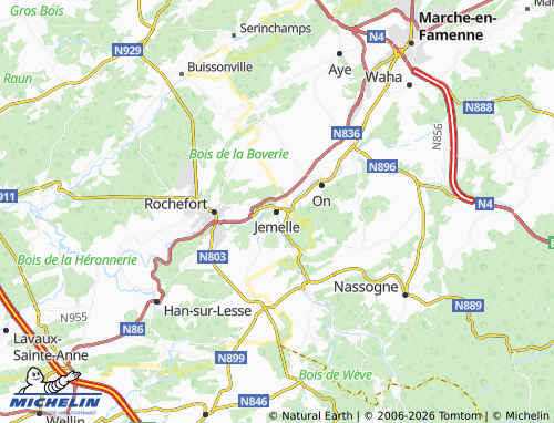 Kaart MICHELIN Jemelle - ViaMichelin