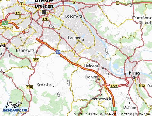 Carte MICHELIN Lockwitz - ViaMichelin