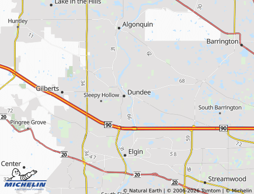 Mappa MICHELIN West Dundee - ViaMichelin