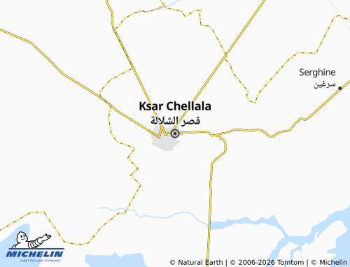 Carte MICHELIN Ksar Chellala - ViaMichelin