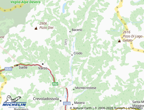 Mapa MICHELIN Crodo - ViaMichelin