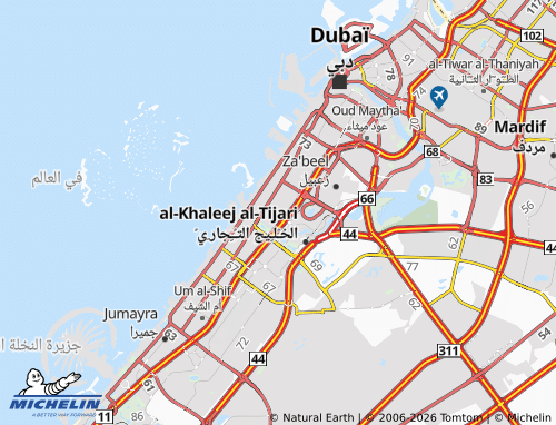 MICHELIN Al Wasl map - ViaMichelin