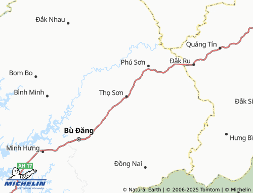 MICHELIN Thọ Sơn map - ViaMichelin