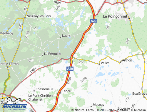 Kaart MICHELIN Lothiers - ViaMichelin