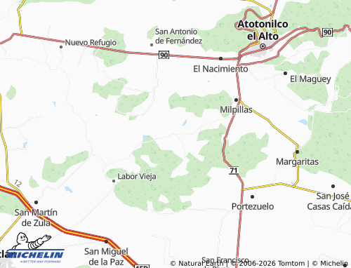 Mapa MICHELIN San José del Valle - ViaMichelin