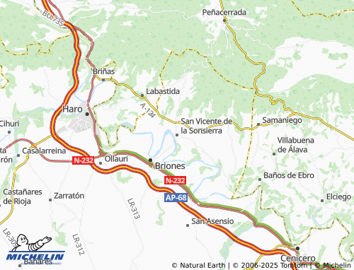 Mapa MICHELIN San Vicente de la Sonsierra - ViaMichelin
