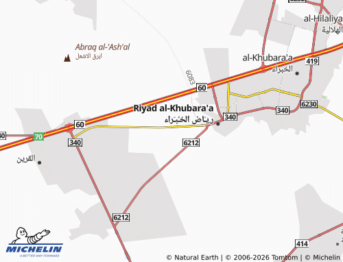 MICHELIN-Landkarte al-Sina'iyyah - ViaMichelin