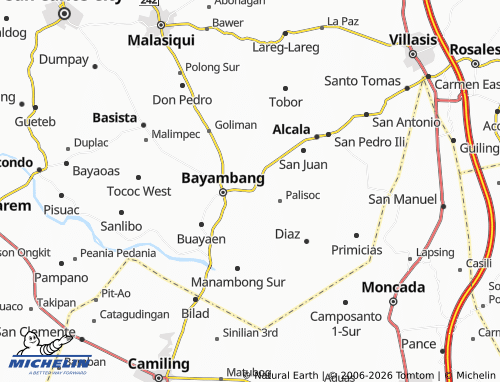 MICHELIN Bautista map - ViaMichelin