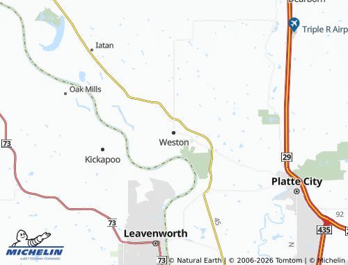Mapa MICHELIN Weston - ViaMichelin