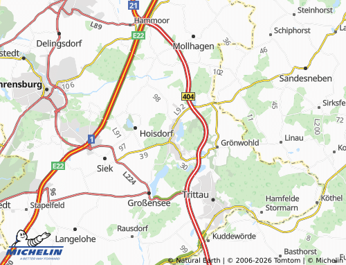 Mappa MICHELIN Lütjensee - ViaMichelin