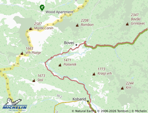 Mapa MICHELIN Čezsoča - ViaMichelin