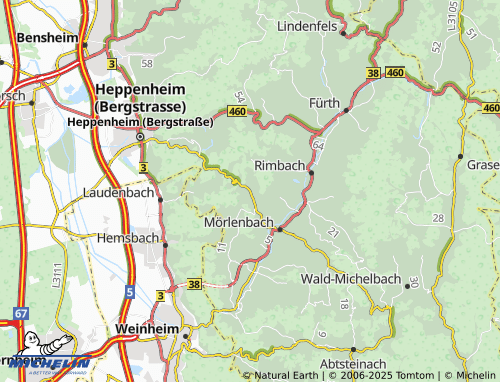 MICHELIN Bonsweiher map - ViaMichelin