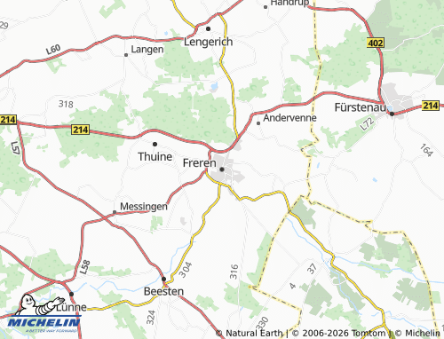 MICHELIN Freren map - ViaMichelin