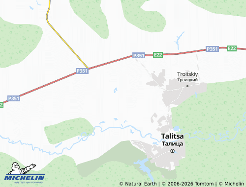 MICHELIN-Landkarte Lugovaya - ViaMichelin