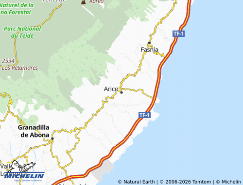 MICHELIN Arico map - ViaMichelin