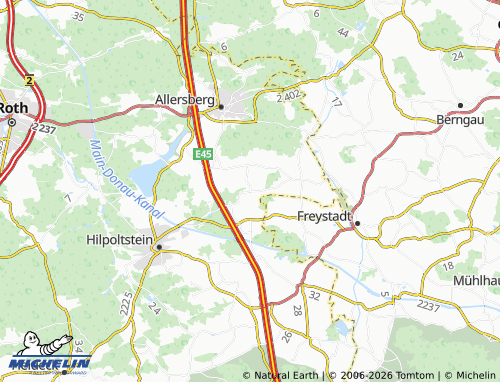 MICHELIN Uttenhofen map - ViaMichelin