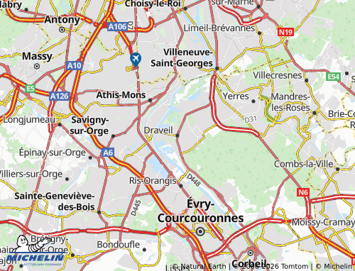 Mapa MICHELIN Draveil - ViaMichelin