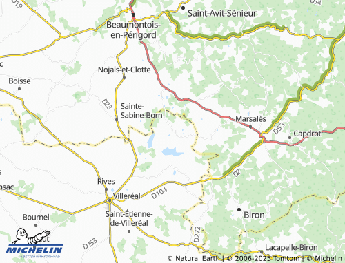 Carte MICHELIN Tourliac - ViaMichelin