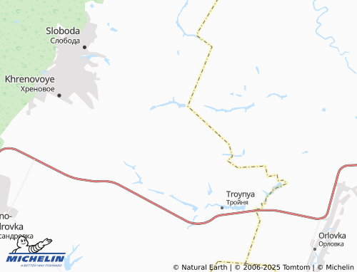 MICHELIN Shestikurgannyy map - ViaMichelin