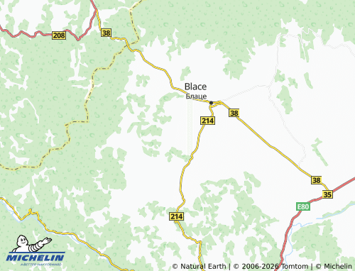 Mapa MICHELIN Trbunje - ViaMichelin