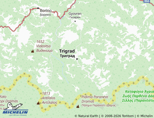 Kaart MICHELIN Trigrad - ViaMichelin
