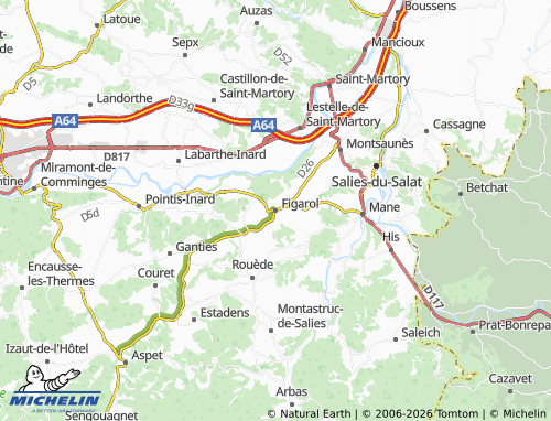 Mappa MICHELIN Figarol - ViaMichelin