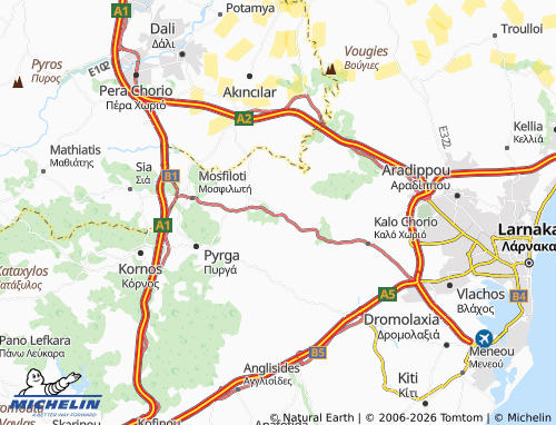 Mapa MICHELIN Agia Anna - ViaMichelin