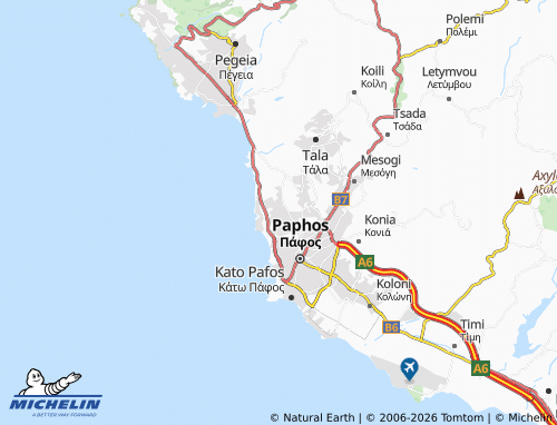 Mappa MICHELIN Chlorakas - ViaMichelin