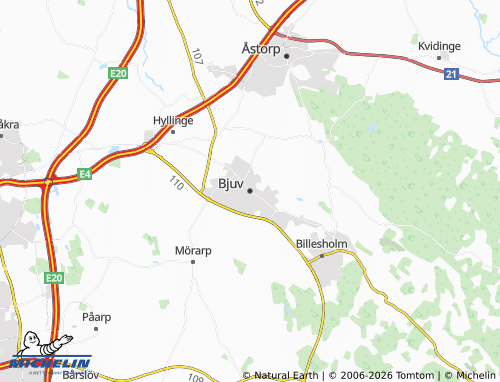 Mappa MICHELIN Bjuv - ViaMichelin