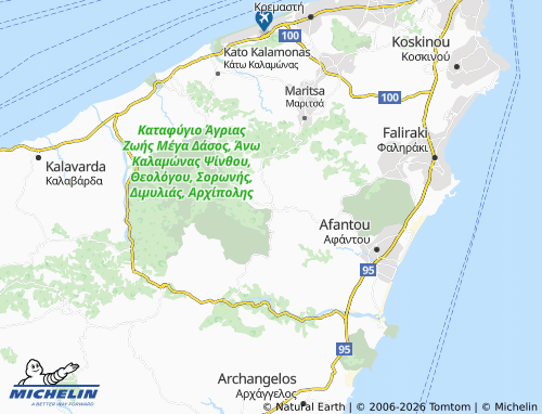 Carte MICHELIN Psinthos - ViaMichelin