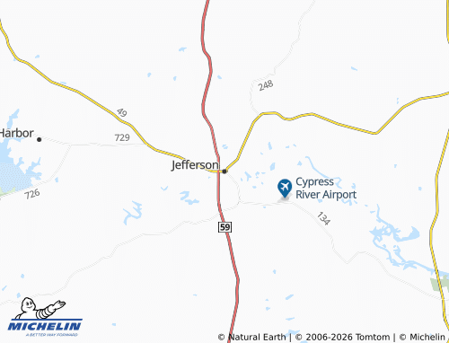 Mapa MICHELIN Jefferson - ViaMichelin